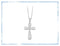 Collana Croce Argento e Zirconi Girocollo MABINA 553014 | Gioiellitosti.it